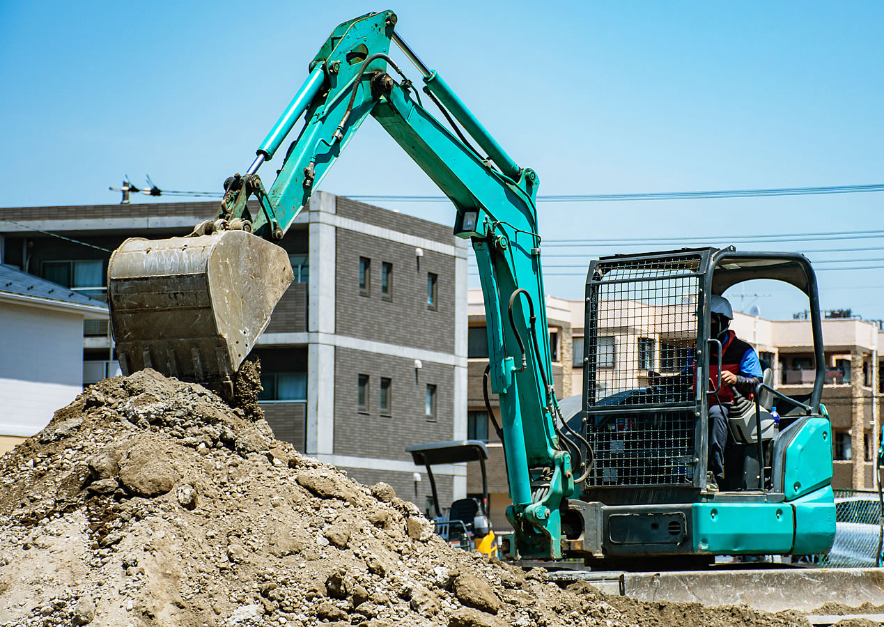 土木工事の様子